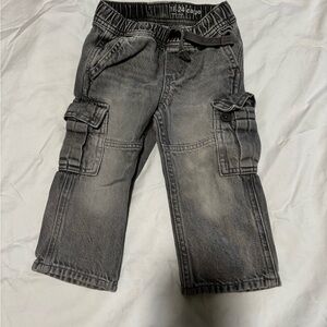 GAP Kids Gray Cargo Jeans